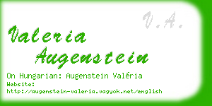 valeria augenstein business card